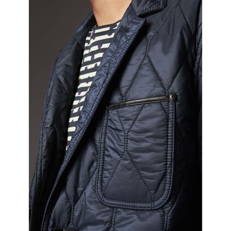 burberry lambskin trim quilted blazer|burberry blazers for men.